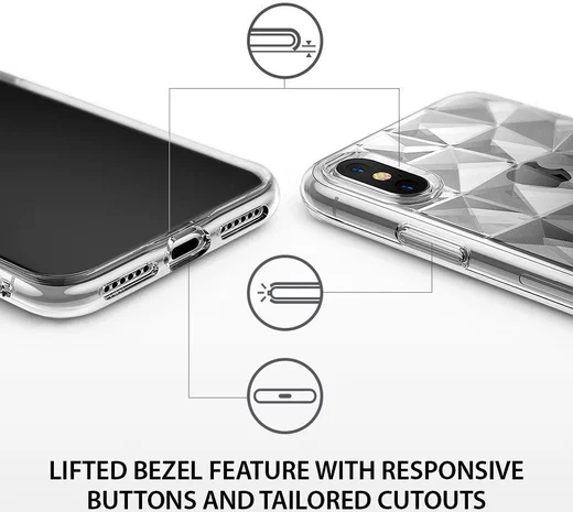 Ringke Air Prism Apple iPhone X Hoesje Doorzichtig afbeelding 5