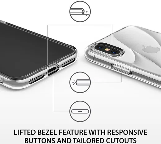 Ringke Flow iPhone X Hoesje Doorzichtig afbeelding 5