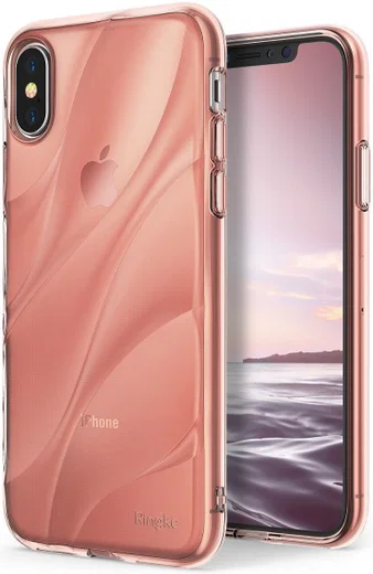 Ringke Flow iPhone X Hoesje Roze Goud afbeelding 1