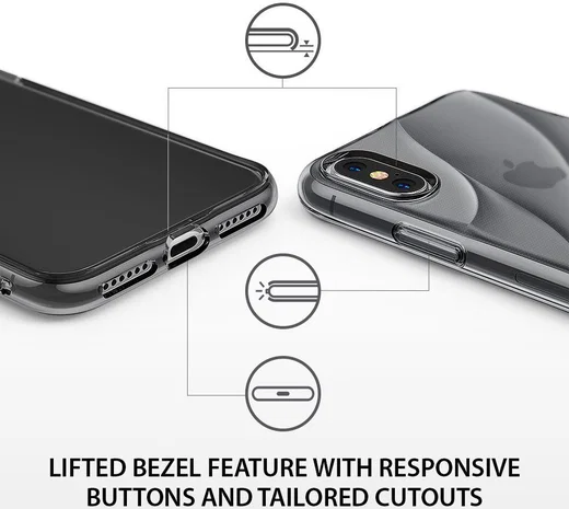 Ringke Flow iPhone X Hoesje Grijs afbeelding 6