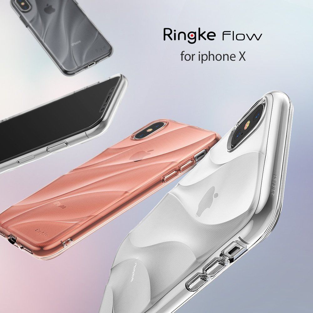 Ringke Flow iPhone X Hoesje Grijs afbeelding 8
