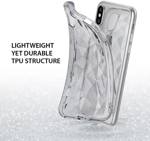 Ringke Air Prism Apple iPhone X Hoesje Glitter Doorzichtig afbeelding 2
