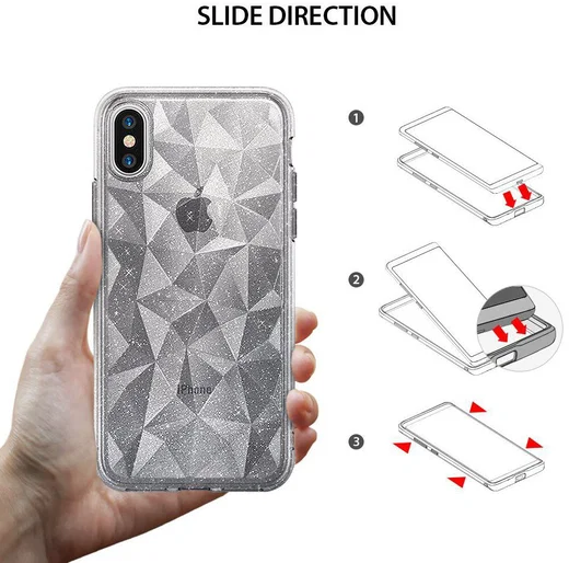 Ringke Air Prism Apple iPhone X Hoesje Glitter Doorzichtig afbeelding 5