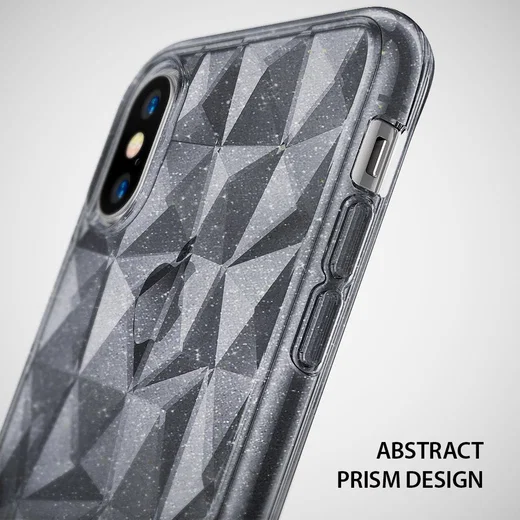 Ringke Air Prism Apple iPhone X Hoesje Glitter Grijs afbeelding 3