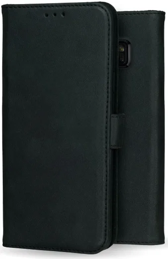 Rosso Deluxe Samsung Galaxy S7 Hoesje Echt Leer Book Case Zwart afbeelding 8