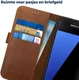 Rosso Deluxe Samsung Galaxy S7 Hoesje Echt Leer Book Case Bruin afbeelding 5