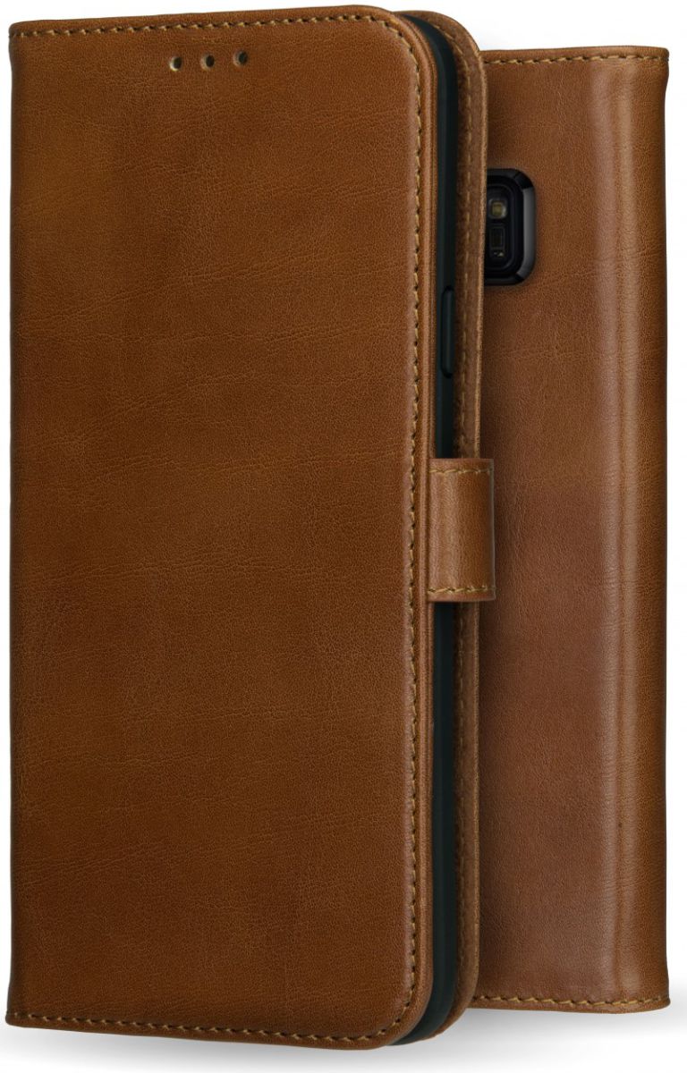 Rosso Deluxe Samsung Galaxy S7 Hoesje Echt Leer Book Case Bruin afbeelding 9