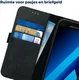 Rosso Deluxe Samsung Galaxy A5 2017 Hoesje Echt Leer Book Case Zwart afbeelding 8