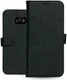 Rosso Deluxe Samsung Galaxy A5 2017 Hoesje Echt Leer Book Case Zwart afbeelding 12