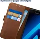 Rosso Deluxe Samsung Galaxy A5 2017 Hoesje Echt Leer Book Case Bruin afbeelding 6