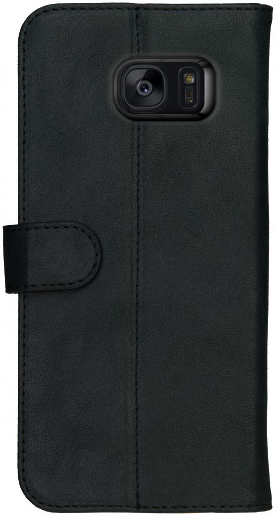 Rosso Deluxe Samsung Galaxy S7 Edge Hoesje Echt Leer Book Case Zwart afbeelding 11