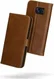 Rosso Deluxe Samsung Galaxy S7 Edge Hoesje Echt Leer Book Case Bruin afbeelding 2