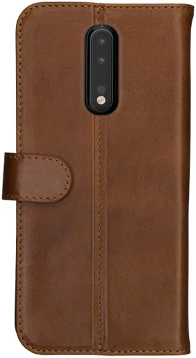 Rosso Deluxe Nokia 8 Hoesje Echt Leer Book Case Bruin afbeelding 5