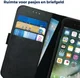Rosso Deluxe Apple iPhone 6(s) Hoesje Echt Leer Book Case Zwart afbeelding 5
