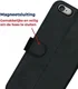 Rosso Deluxe Apple iPhone 6(s) Hoesje Echt Leer Book Case Zwart afbeelding 8