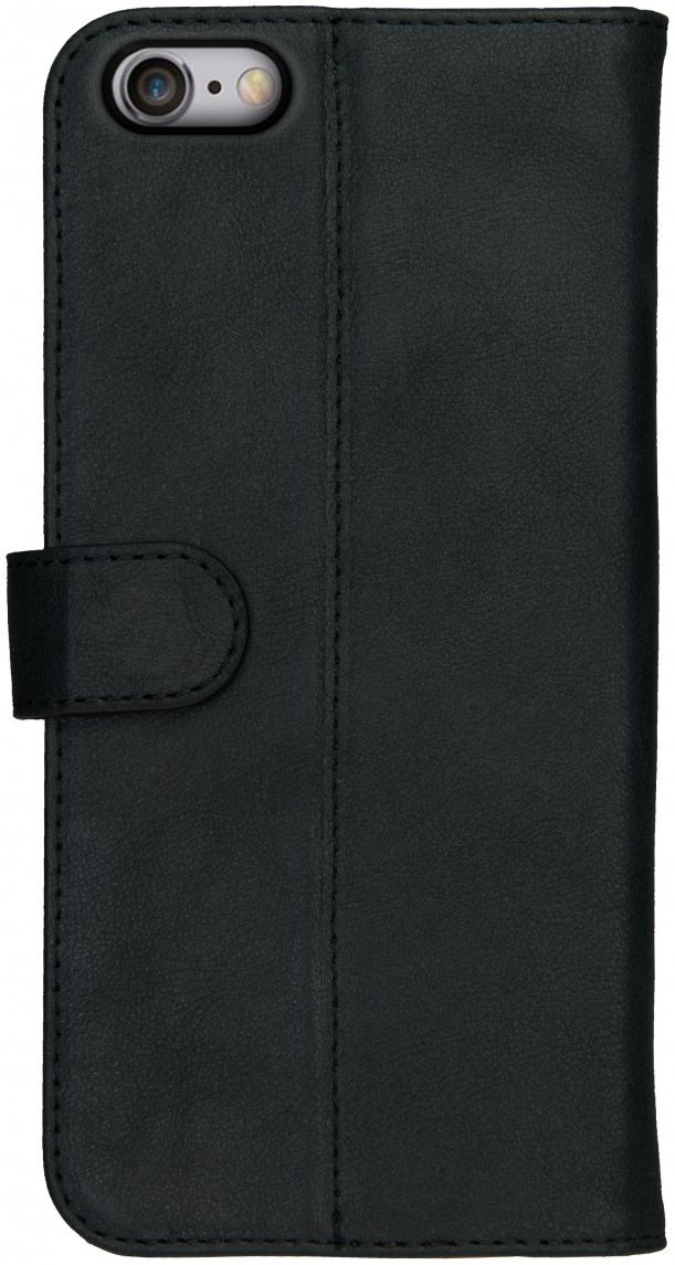 Rosso Deluxe Apple iPhone 6(s) Hoesje Echt Leer Book Case Zwart afbeelding 11