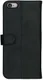 Rosso Deluxe Apple iPhone 6(s) Hoesje Echt Leer Book Case Zwart afbeelding 11