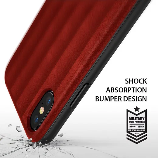 Ringke Flex S Apple iPhone X Hoesje Rood afbeelding 3
