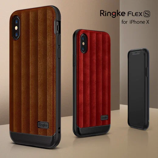 Ringke Flex S Apple iPhone X Hoesje Rood afbeelding 6