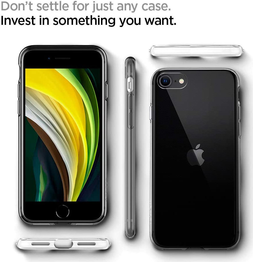 Spigen Liquid Crystal iPhone 7 / 8 / SE (2020/2022) Hoesje Transparant afbeelding 2