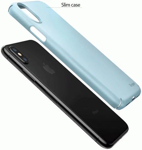 Ringke Slim Apple iPhone X ultra dun hoesje Blauw afbeelding 1