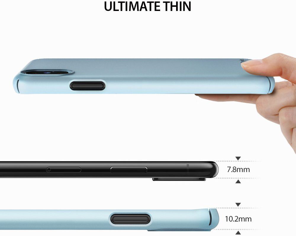Ringke Slim Apple iPhone X ultra dun hoesje Blauw afbeelding 3