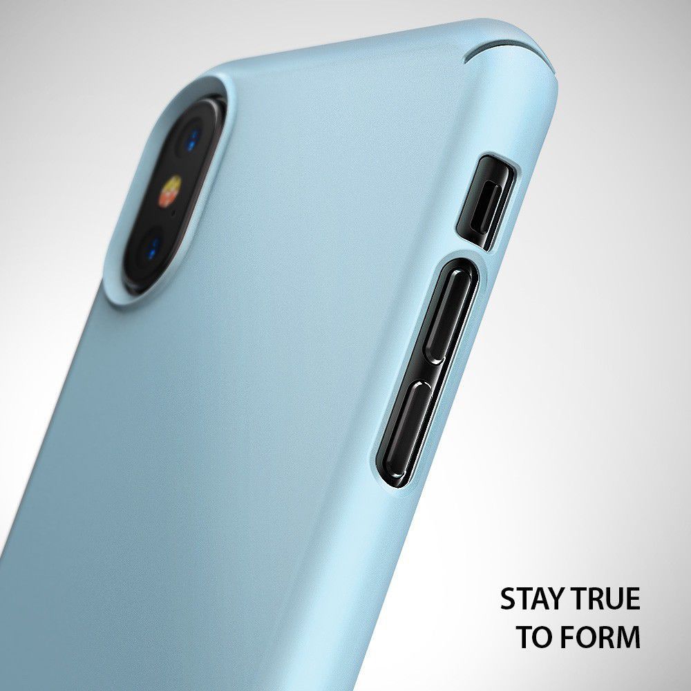 Ringke Slim Apple iPhone X ultra dun hoesje Blauw afbeelding 4