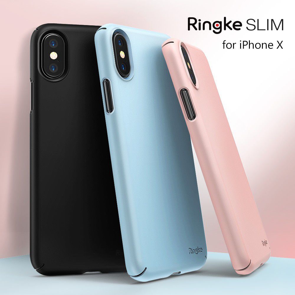 Ringke Slim Apple iPhone X ultra dun hoesje Blauw afbeelding 7