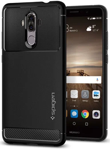 Spigen Rugged Armor Huawei Mate 9 Hoesje Zwart afbeelding 1