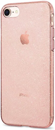 Spigen Liquid Crystal Glitter Apple Iphone 7/ 8 Hoesje Roze afbeelding 4