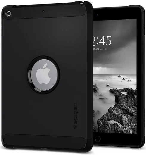 Spigen Tough Armor Case Apple iPad 2017 / 2018 / Air / Air 2 Zwart afbeelding 1