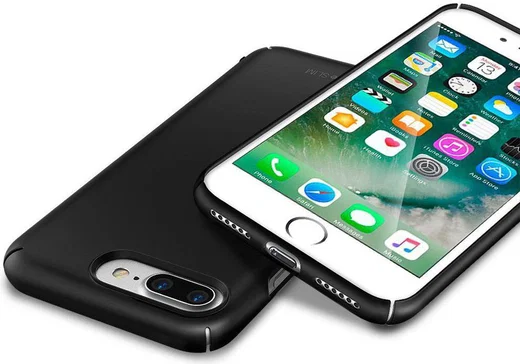 Ringke Slim Apple iPhone 7 Plus / 8 Plus ultra dun hoesje Gloss Black afbeelding 6