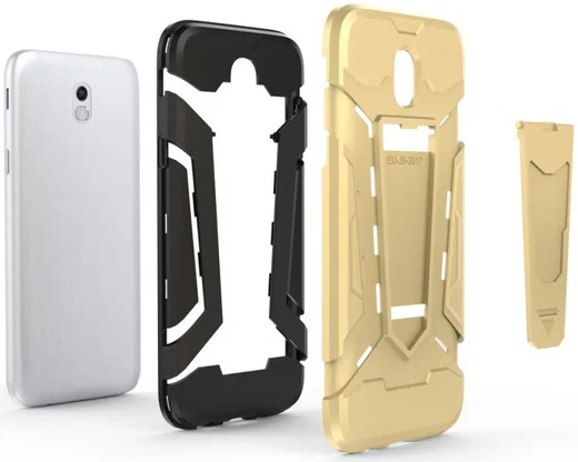 Samsung Galaxy J5 (2017) Hybride Kickstand Hoesje Wit afbeelding 3