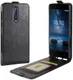 Nokia 8 Flip Hoesje Verticaal Zwart afbeelding 1
