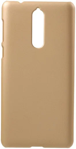 Nokia 8 Rubber Coat Hard Case Goud afbeelding 1