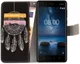 Nokia 8 Portemonnee Hoesje met Print Donkere Dromenvanger afbeelding 2