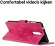 Nokia 8 Vintage Portemonnee Hoesje Roze afbeelding 6
