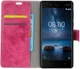 Nokia 8 Vintage Portemonnee Hoesje Roze afbeelding 2