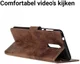 Nokia 8 Vintage Portemonnee Hoesje Bruin afbeelding 6