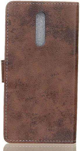 Nokia 8 Vintage Portemonnee Hoesje Bruin afbeelding 8