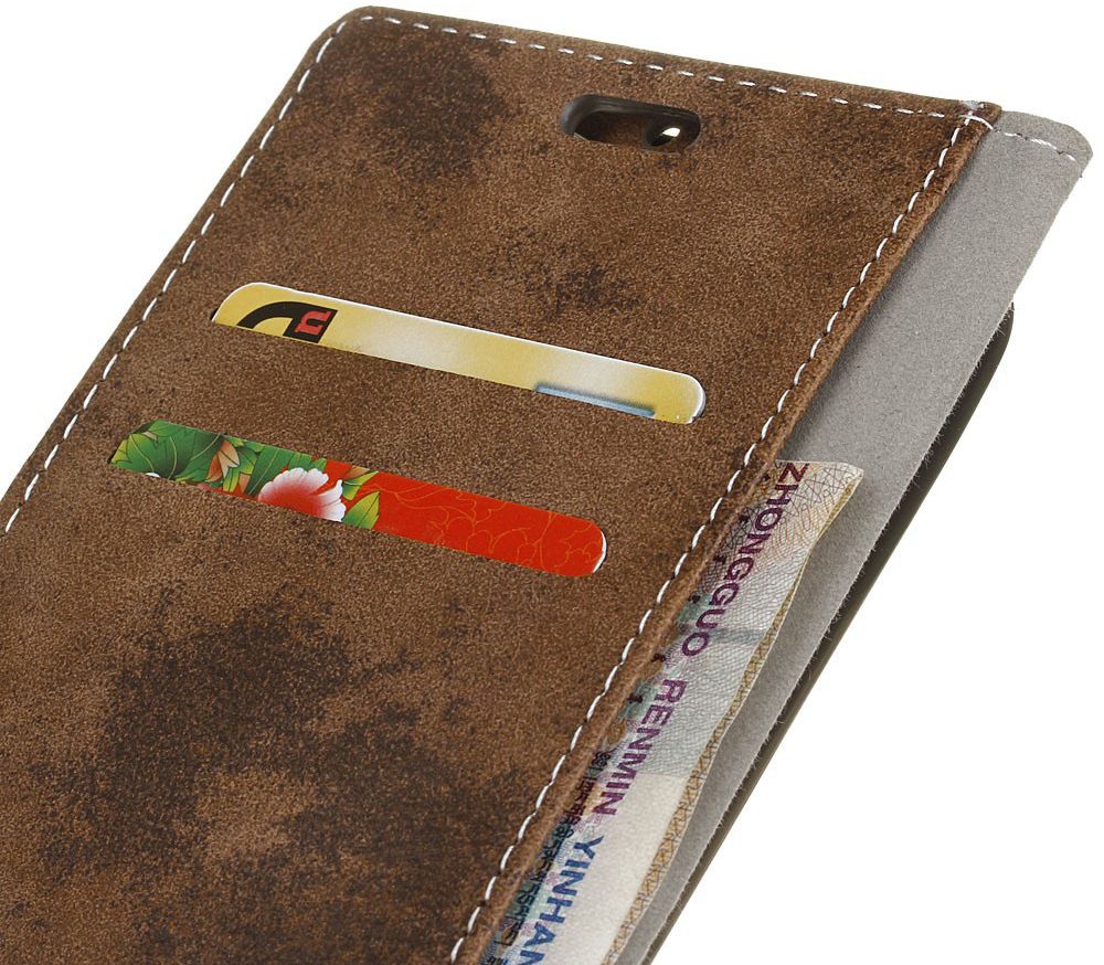 Nokia 8 Vintage Portemonnee Hoesje Bruin afbeelding 9