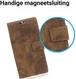 Nokia 8 Vintage Portemonnee Hoesje Bruin afbeelding 4