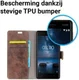 Nokia 8 Vintage Portemonnee Hoesje Bruin afbeelding 5