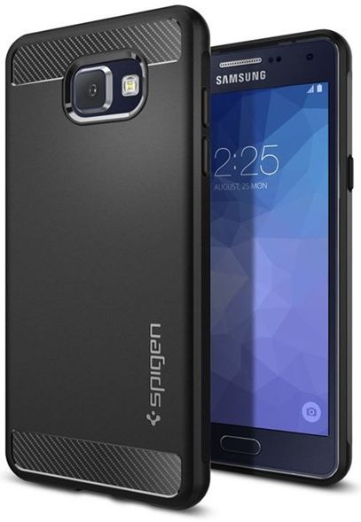 Spigen Rugged Armor Case Samsung Galaxy A3 (2016) Zwart afbeelding 1