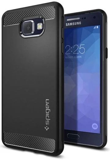 Spigen Rugged Armor Case Samsung Galaxy A3 (2016) Zwart afbeelding 1