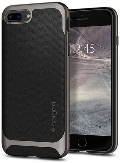 Spigen Neo Hybrid Hoesje Apple iPhone 8 Plus / 7 Plus Gunmetal afbeelding 1