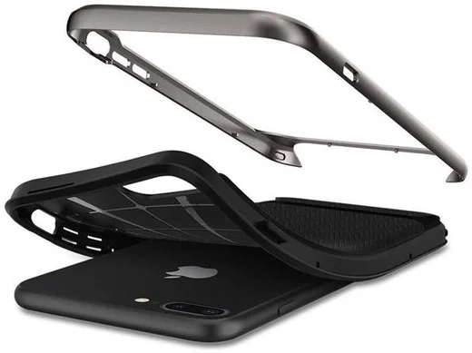 Spigen Neo Hybrid Hoesje Apple iPhone 8 Plus / 7 Plus Gunmetal afbeelding 4