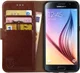 Rosso Element Samsung Galaxy S6 Hoesje Book Cover Bruin afbeelding 1