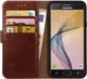 Rosso Element Samsung Galaxy J3 (2016) Hoesje Book Cover Bruin afbeelding 1