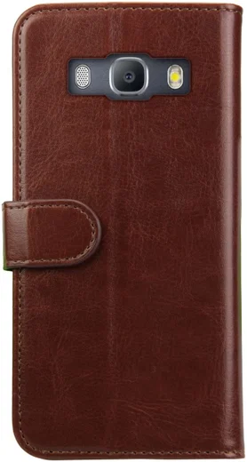 Rosso Element Samsung Galaxy J3 (2016) Hoesje Book Cover Bruin afbeelding 2
